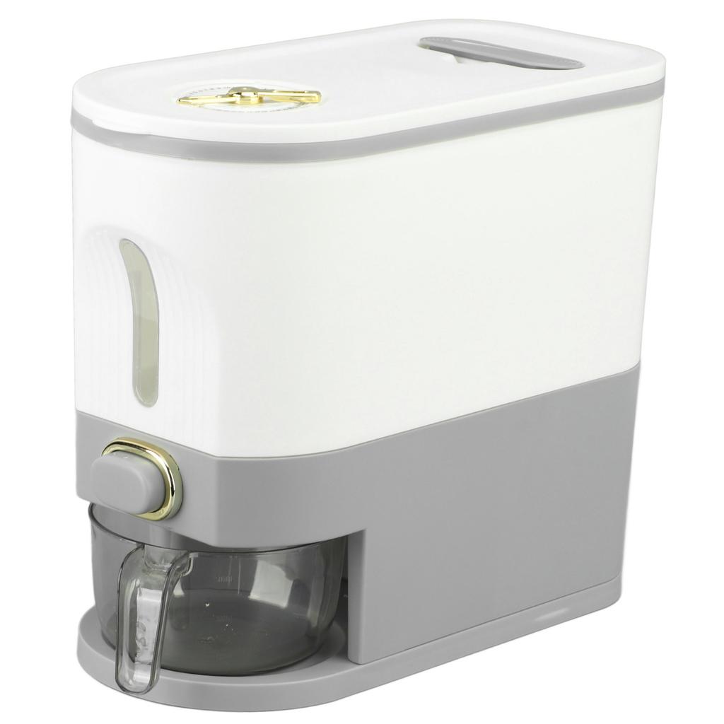 Reisspender Transparent Versiegelt Drucktyp Getreidelagerbox Reisaufbewahrungsbehälter für die Küche