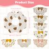 8Pcs Cotton Baby Drooling Bibs Round Neck Baby Drooling Bibs Quick Absorbent Burp Cloth Machine for Boys Girls Newborn