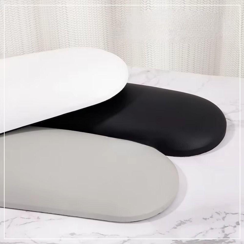 Wood Stand Manicure Hand Pillow PU Leather Manicure Table Mat Nail Art Hand Cushion  For Two Hands