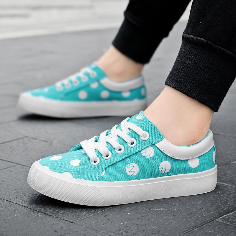 Mädchen Canvas Schuhe Buchstaben Persönlichkeit Koreanische Version Mode vielseitig vulkanisierte Schuhe weiche Sohle atmungsaktiv kleine Mädchen Stoffschuhe Board Schuhe