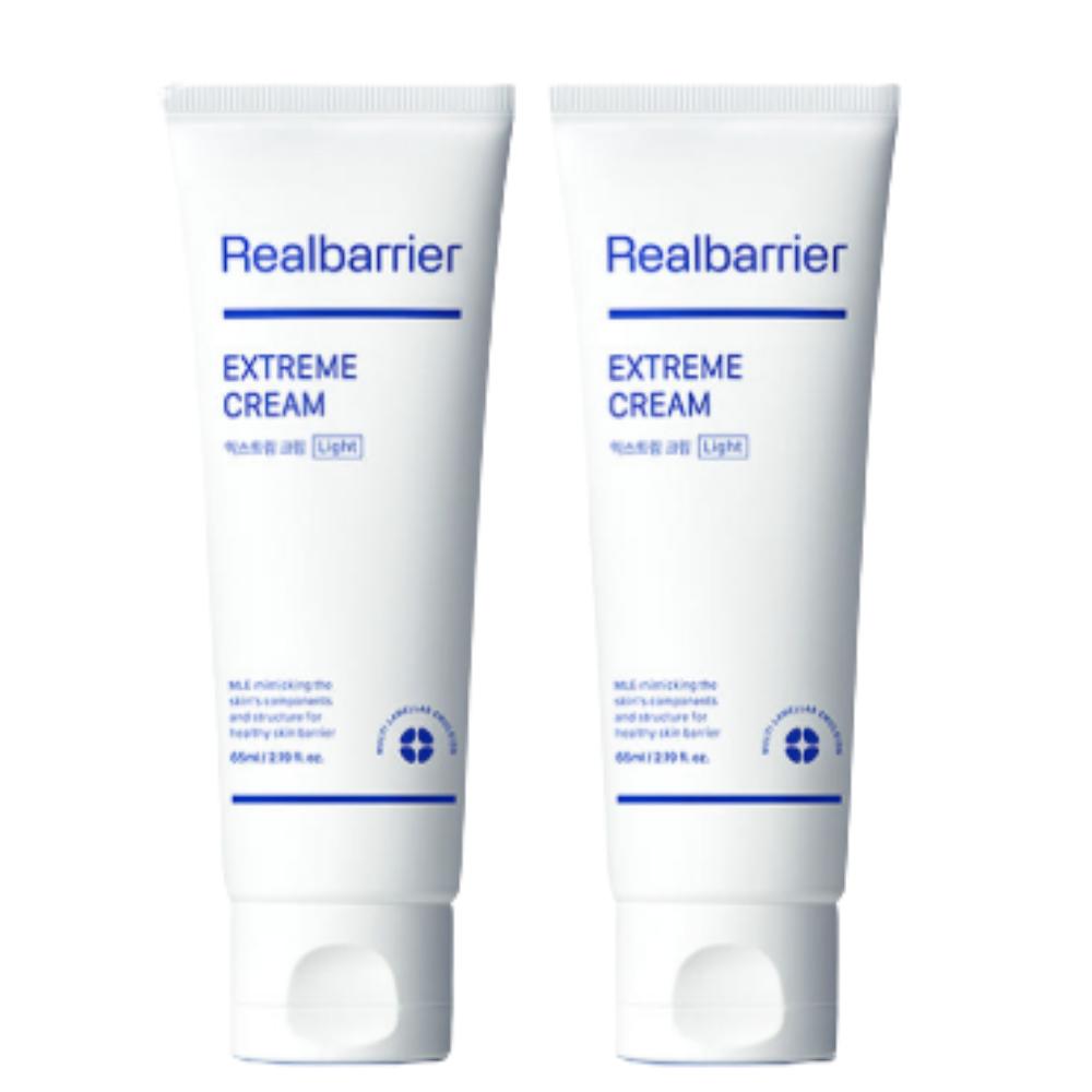 Real Barrier Extreme Cream Light 65ml Duo Set (2PCS) - Deep Hydration Barrier Repair for Oily & Combination Skin