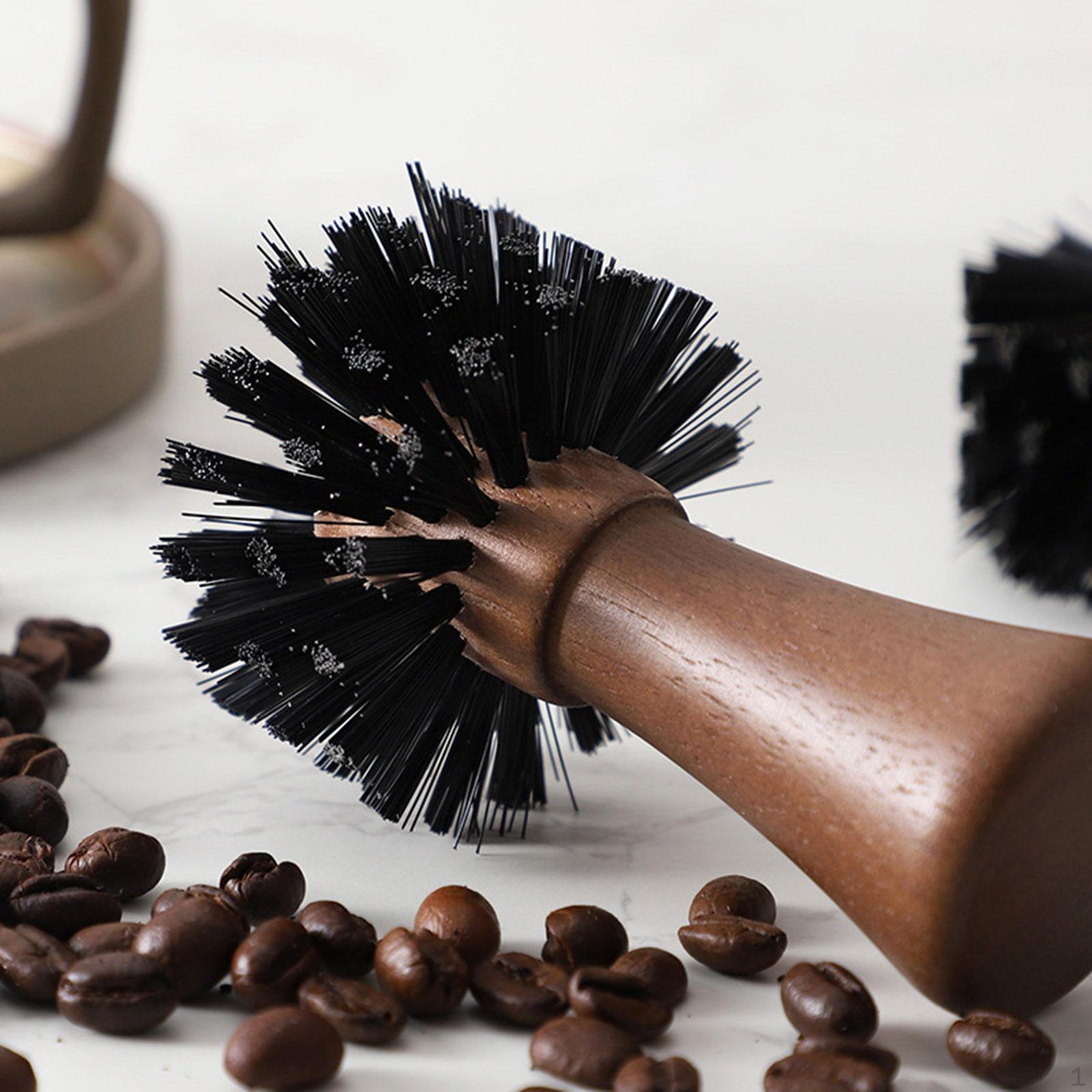 

Coffee Portafilter Cleaning Brush Accessory Multifunctional Sturdy Professional Tool Wooden