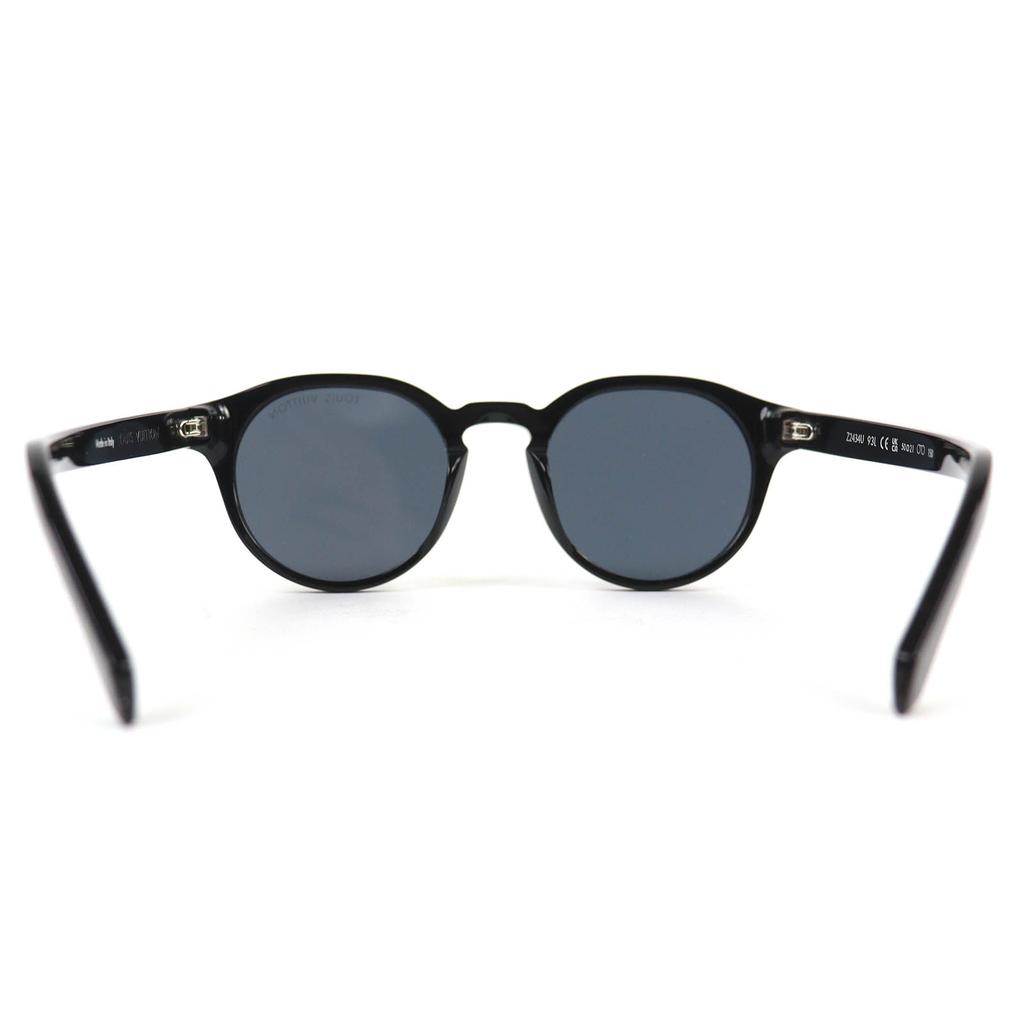 Great LOUIS VUITTON LV Signature Round Sunglasses Boston Eyewear Black Z2434U Used