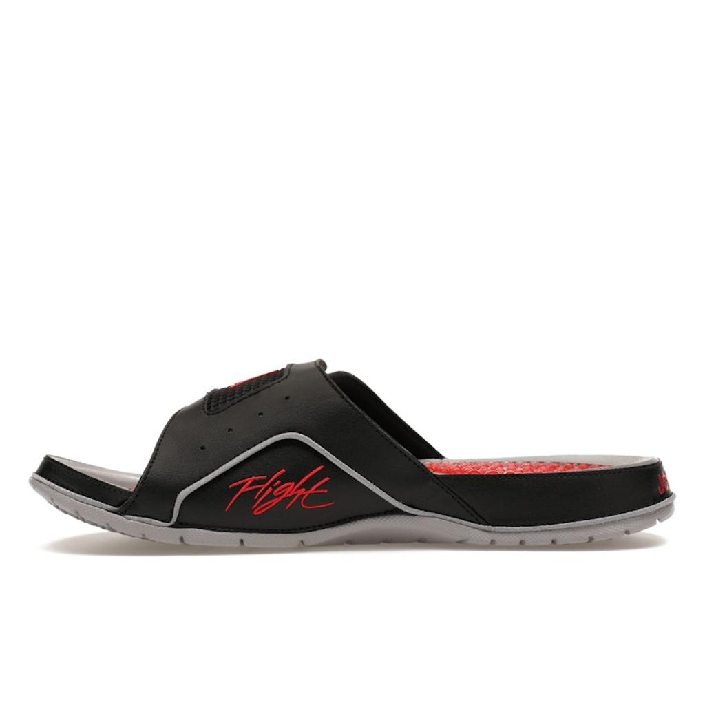 Air Jordan Jordan Hydro 4 Retro Slide Black Cement Men Sneakers Cement-Grey Fire-Red 532225-060