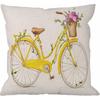 HGOD DESIGNS Ladybug Pillow Cover,Decorative Throw Pillow Ladybird Seamless Pattern Pillow Cases Cotton Linen Outdoor Indoor Square Cushion Covers