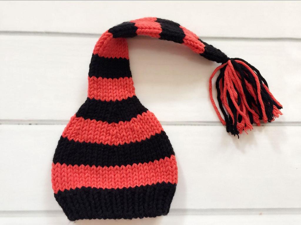 Winter Baby Long Tail Pom Pom Hat - Photography & Christmas Props for Children