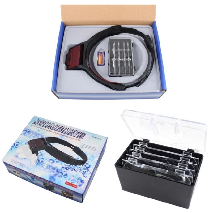 Magnifying Glasses Reading IlluminatedMagnifiers Adjustable Head Loupe Magnifiers
