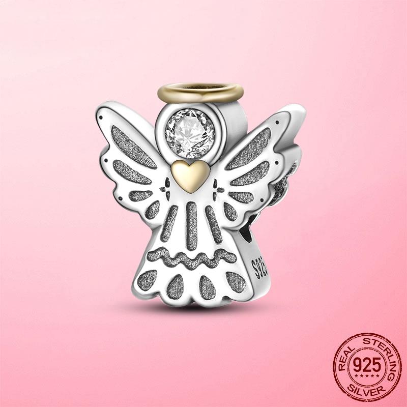 New 925 Silver Snake Coffee Cup Dog CZ Cactus Charms Beads Fit Original Women Bracelet Fine Silver Jewelry Gift