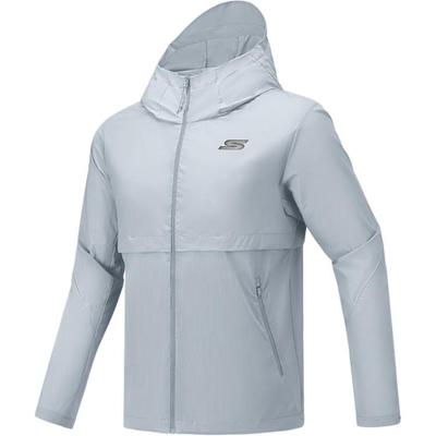 Comfort Sports Series Woven Lightweight Fashion Versatile Jacket Men Jacket Silver-Gray P225M004-03KR