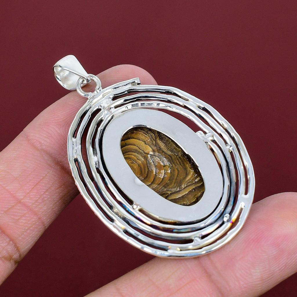 Ethopian Opal In Boulder Opal Pendant 925 Sterling Silver Pendant Brand New Jewelry Gemstone Pendant Handmade Silver Jewelry Gifts for Him