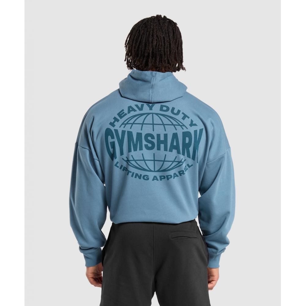 

GYMSHARK Heavy Duty Apparel Толстовка Faded Blue A7A4S UCMG