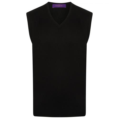 Henbury Mens Lightweight V Neck Sleeveless Jumper