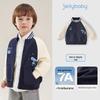 JELLYBABY Boys' Cartoon Color Block Baseball Jacket
