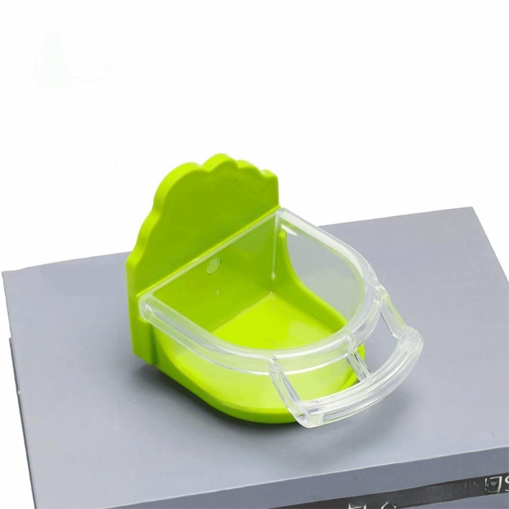 Transparent Cage Mount Bird Feeder Detachable Bird Feeding Water Box For Parakeet Lovebird