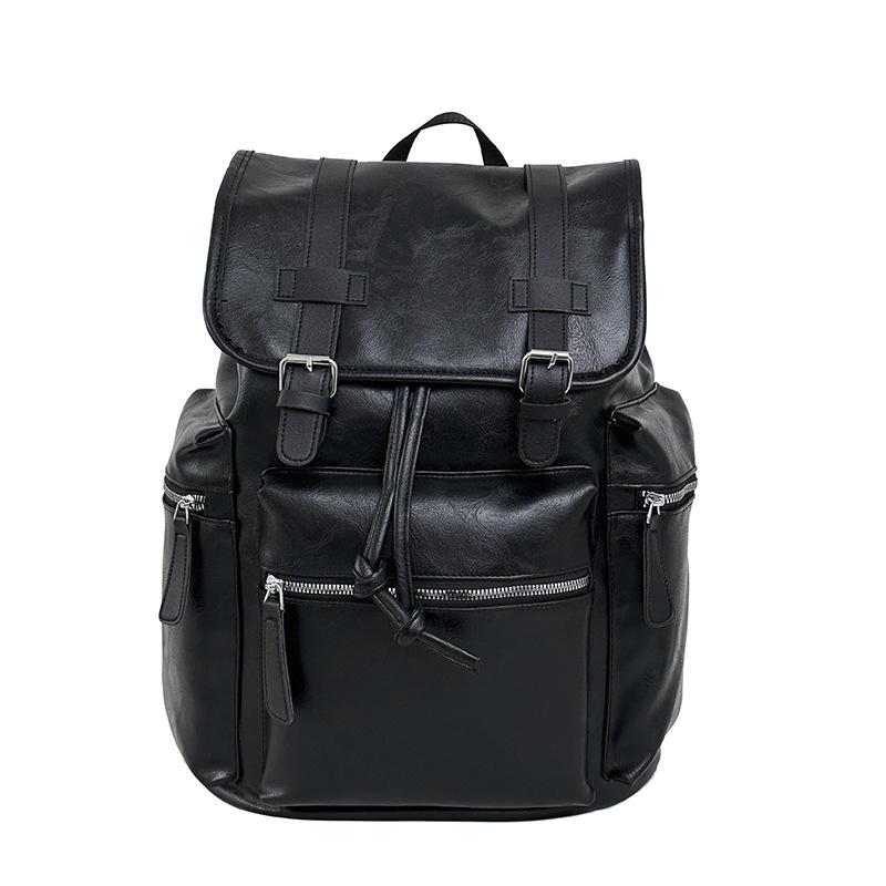 Schoolbag New High-end Fashion Casual Go Out Junior High School Students Class Backpack Male Business Travel Computer Bag