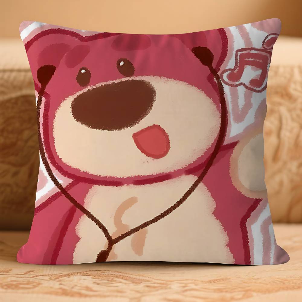 

CARTOON L-LotsoS Pillowcase Toon Gift Cushion Cover Bedroom Home Sofa Chair Seat Decor Pillow Case 16x16Inch