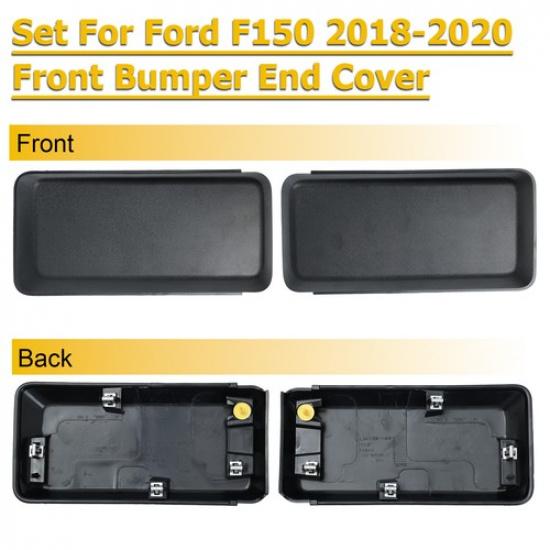 Front Guards Bumper erts Pads End Caps Cover Set Car For Ford F150 2018-