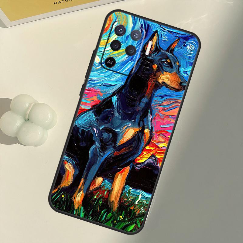 Dachshund Doberman Dog Case For OPPO A15 A74 A54 A94 A52 A72 A31 A53 A53S A5 A9 2020 A3S A5S A83 A91 A93 Cover