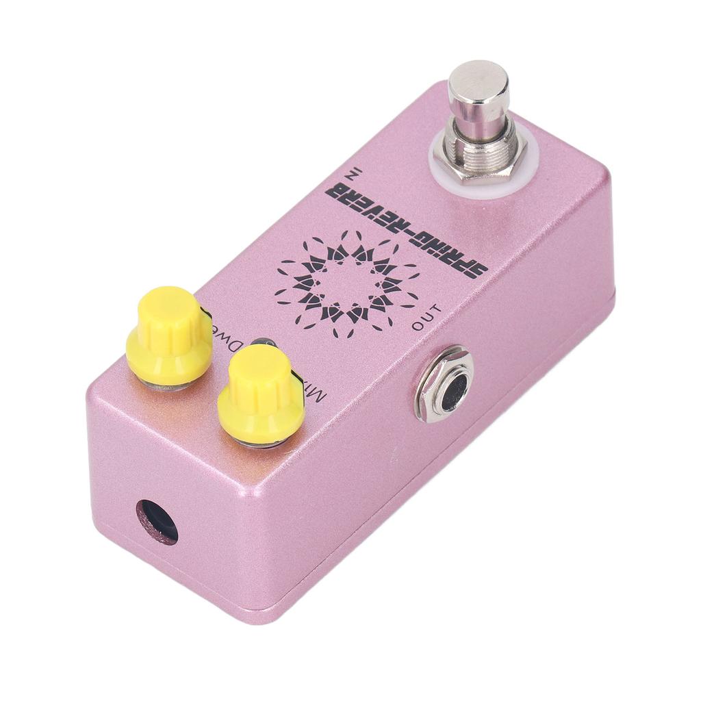 Spring Reverb Effect Pedal 1 4 Inch Mono Jack Mix Dwell Knob Low Noise Aluminum Alloy Guitar Effect Pedal
