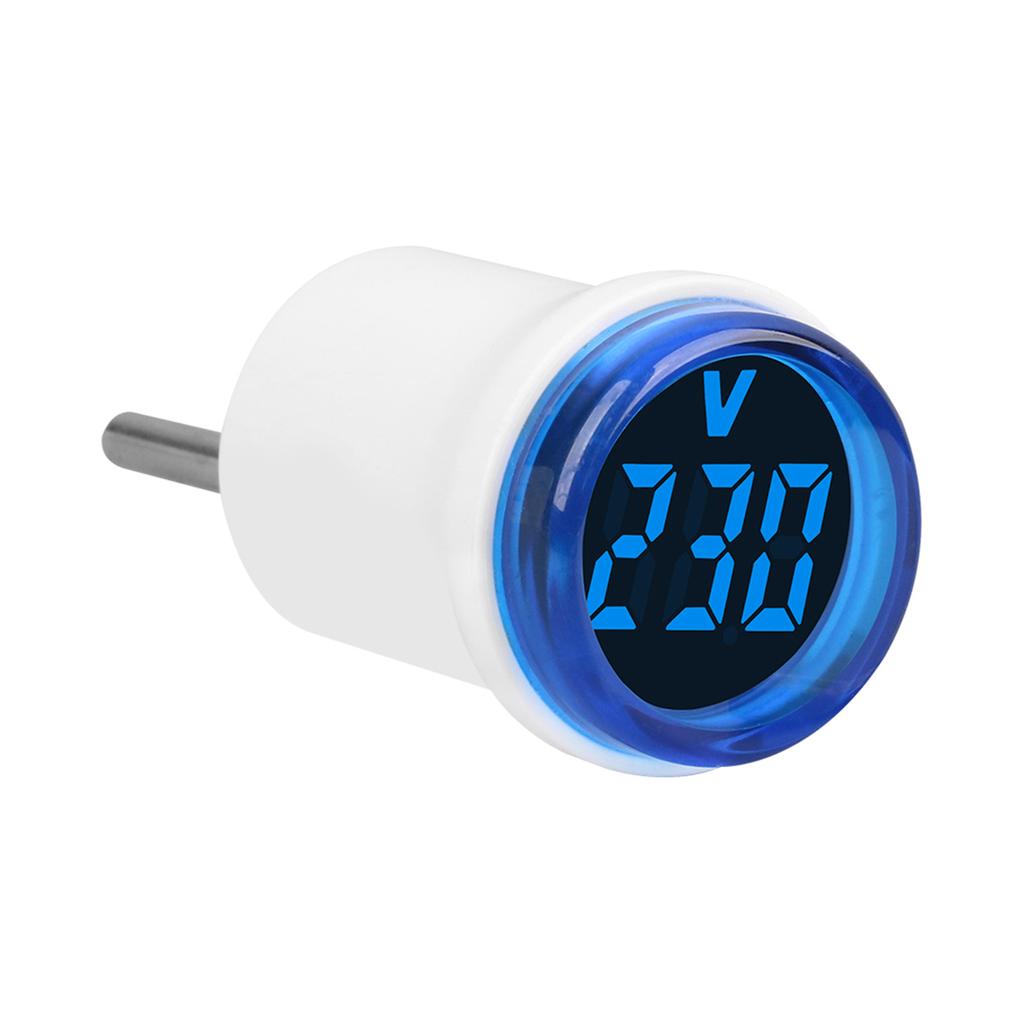 AC230V Digital Voltages Meter Round Voltages Tester with LED Display European Plugs In Digital Voltmeter Indicates