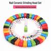 Ceramic Nail Grinding Head - Corn Bullet Rocket Shape for Electric Nail Grinder