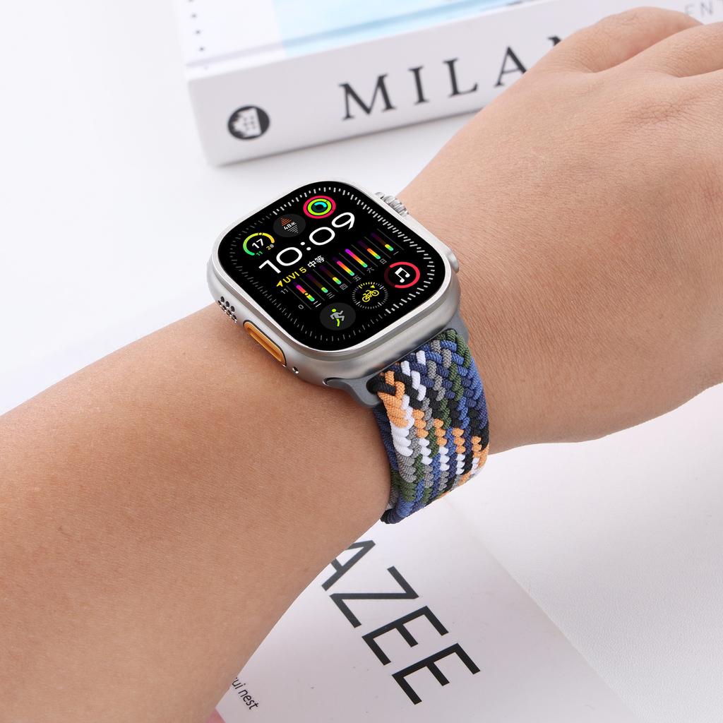Parachute Strap For Apple Watch Ultra 3 2 Band 49mm 46mm 42mm 45mm 41mm 44mm Braided Nylon Bracelet iWatch 11 10 9 8 7 6 SE Belt
