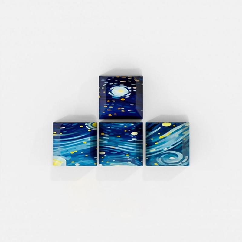 8Pcs DIY Personalizeds Keycaps 5Side Dyes-SUB 6.25u Space Bar Original Profile for Gaming Mechanical Keyboards