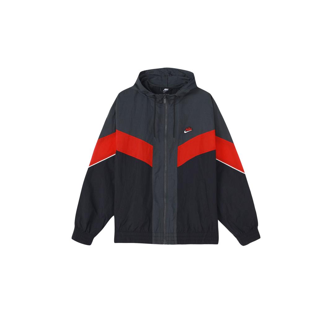 Nike Colorblock Gewebte Sportliche Freizeit-Kapuzenjacke Herren Oberbekleidung Grau DC0502-070