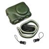 SIUTATDSH PU Leather Camera Case for Panasonic Lumix DC-ZS99/DC-TZ99, Vlgo Camera Holder, Shockproof, Shock-Resistant, and Portable (Green)