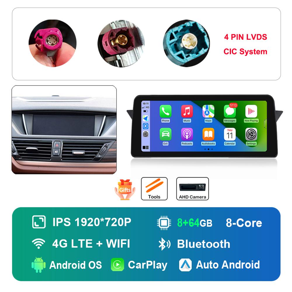 12.3 Inch for BMW X1 E84 2009 -2015 CIC System DSP Stereo GPS HD Touch Screen Android Car Radio Multimedia Player GPS 4G WiFi