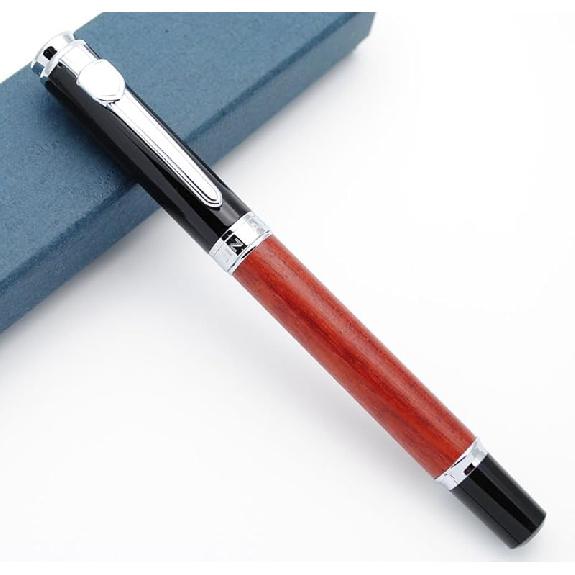 JINHAO 8802 Fountain Pen F Nib (Wooden Barrel) Wooden Barrel