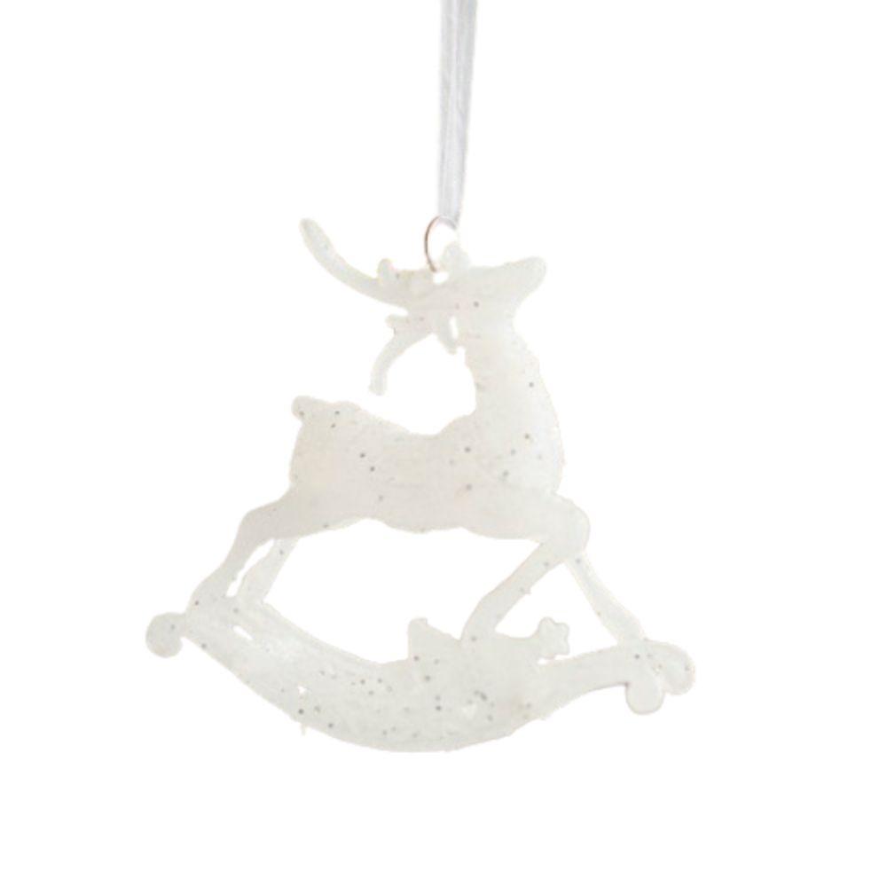 Niedliche Weihnachtsglitzer Elch Anhänger Cartoon Weihnachtsbaum Dekoration Partygeschenke