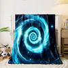 Blue Galaxy Spiral in Space print blanket soft and cozy perfect for the living room bed sofa or a nap,gift