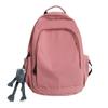 Schoolbag1011 high school junior high school men and women large capacity backpack student bag solid color nylon bag simple travel backpack