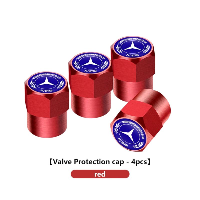 

Car Sticker 4pcs Car Wheel Tire Valve Tyre Caps Universal Auto Accessories For Mercedes Benz CLK GLC W212 C200 C300 W203 W204 W2