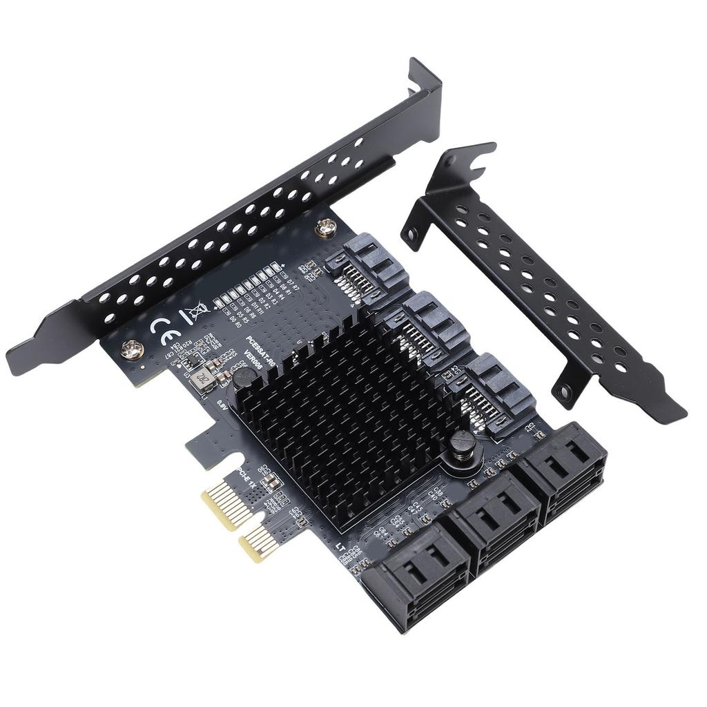 PCIE 1X 9 Port Serial ATA3.0 Erweiterungskarte SSD PCIE3.0 GEN3 6Gbps Serial ATA3.0 Adapterkarte 11 2003