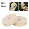 75mm Wool buffing wheel Abrasive Felt Disc Pad Polisher Buffing Grinding