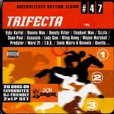 LP Record VARIOUS - Greensleeves Rhythm Album: Trifecta GRELP747 Greensleeves 2003 UK Reggae, Ska & Dub