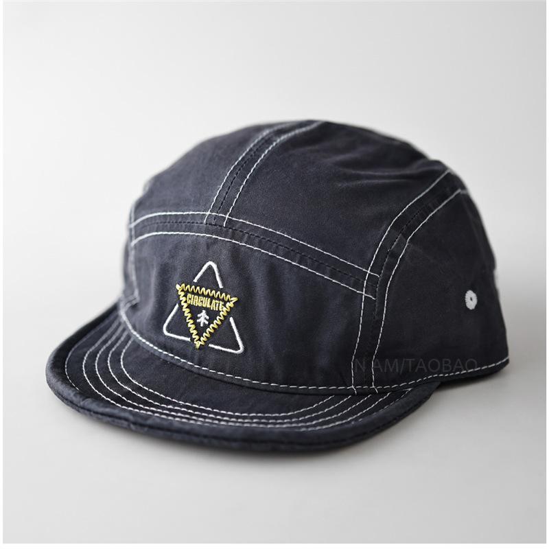 Fashion Hat contrasting color embroidery five bright lines soft edge baseball cap men and women couples fashion personality versatile such a cap