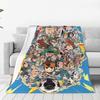 Inazuma Eleven Cartoon Anime Fleece Throw Blankets RPG Football Game Blankets Home Couch Super Soft Bedspread Quilt Breathable