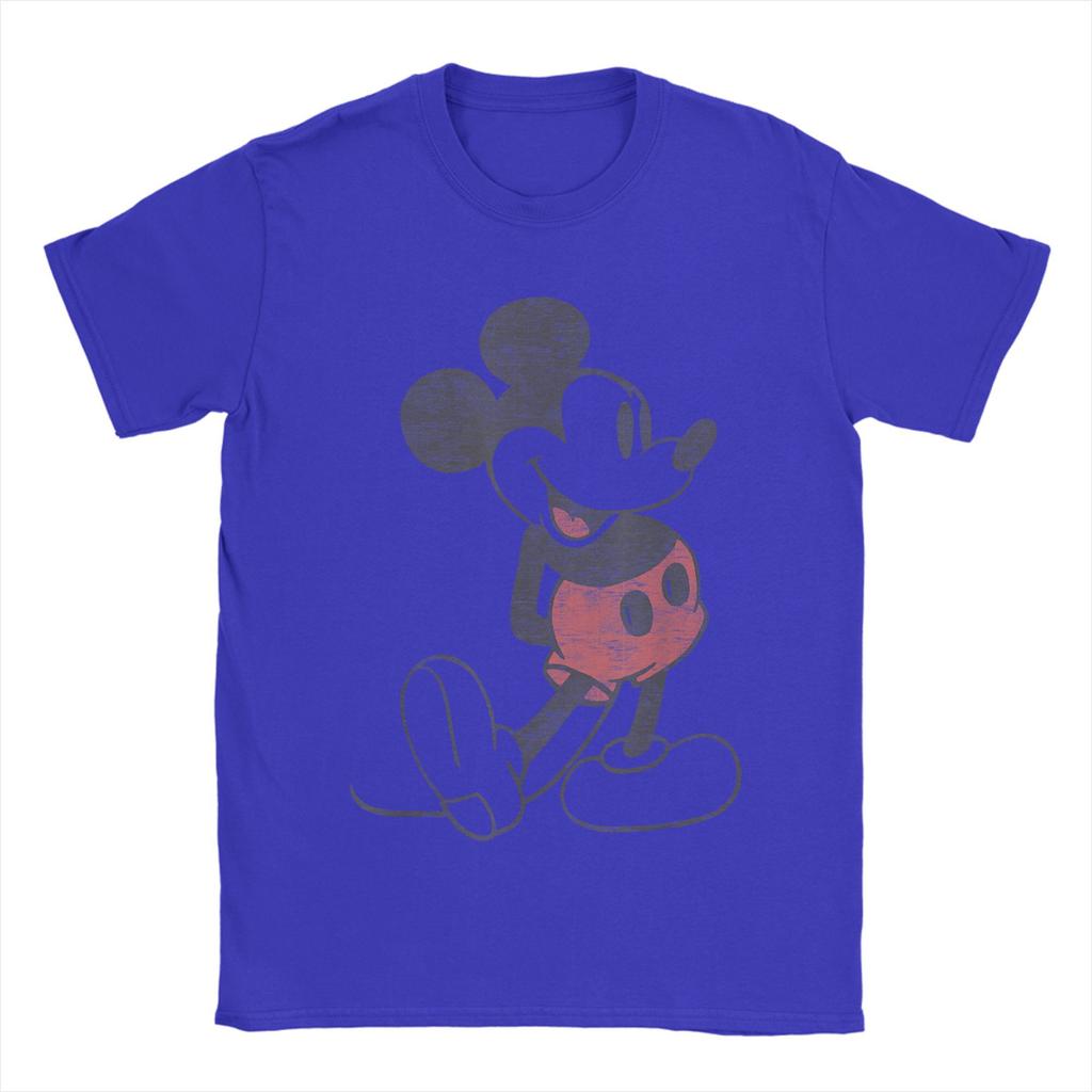 Streetwear T Shirt Mickey Friends Mickey Mouse Vintage Portrait Cotton T-Shirts  Hippie Tshirt for Male Summer Short Sleeve Tops