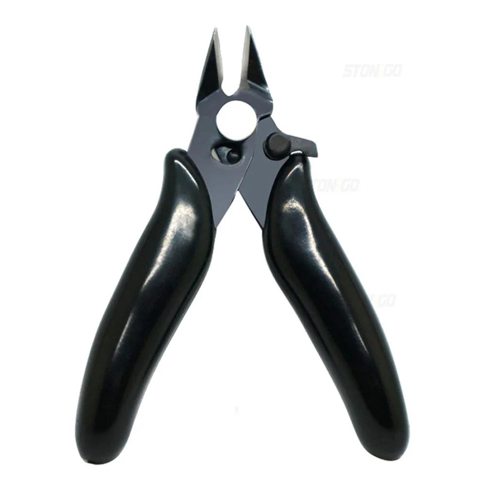 

STONEGO 3.5 Inch Micro Cutter with Lock Jewelry Small Snips Soft Wire Cutter Mini Flush Cutting Pliers Diagonal Cutting Pliers