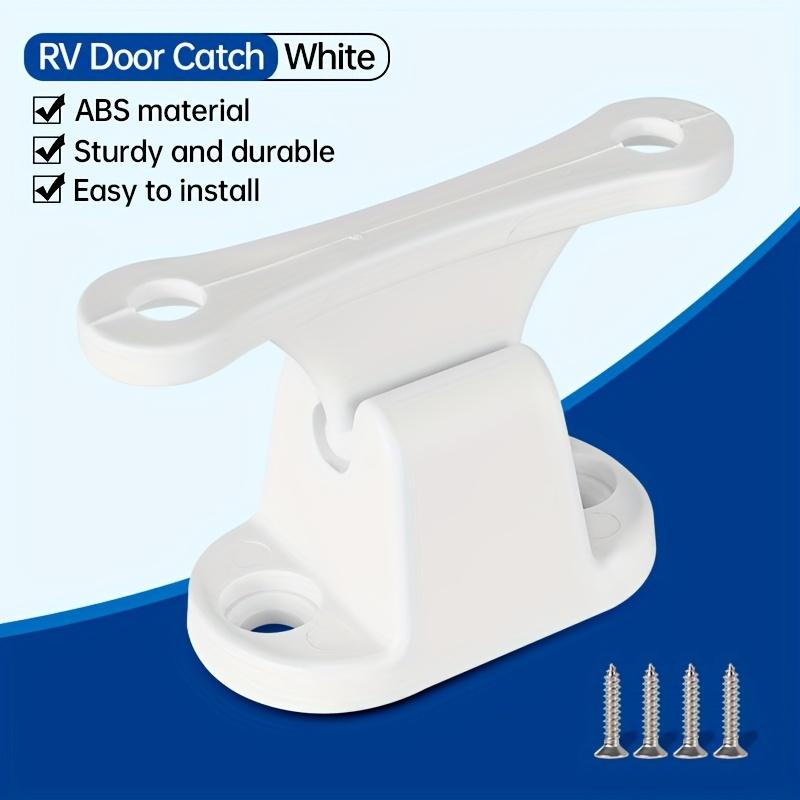 

Durable Nylon T-Shaped Door Stopper Set for RVs and Campers White RV Entrance Doors