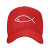 Custom Classic Jesus Cross Fish Baseball Cap Women Unisex Adjustable Christian Dad Hat Sports Snapback Caps