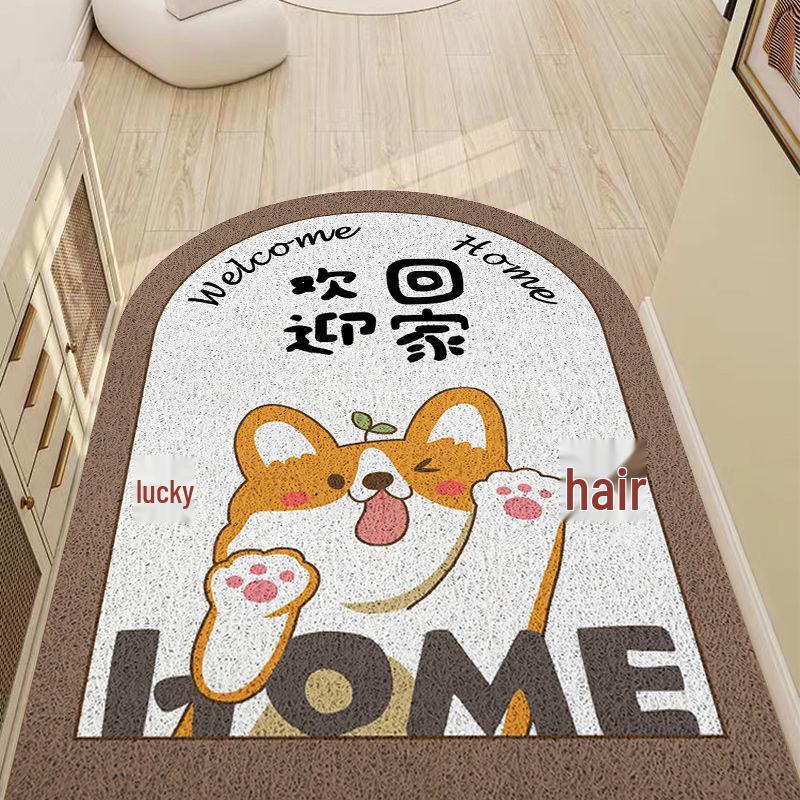 Cartoon Non-Slip Dirt-Resistant Entrance Mat - Hallway Door Carpet, Cuttable for Home Use 50×80 cm
