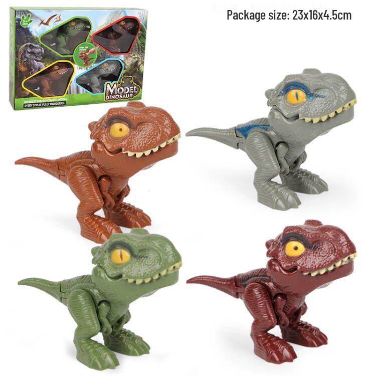 Cross-Border Tyrannosaurus Rex Articulated Dinosaur Egg Pack Toy