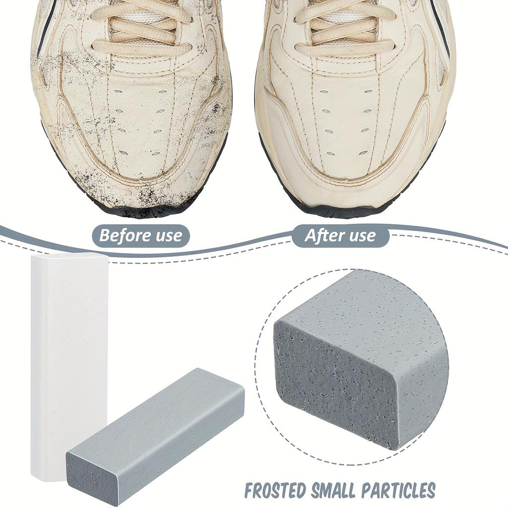 4pcs-Pack Sneakers Canvas Cleaning Shoes Shine, Cowhide Suede Shine. Leather Shoes Boots Stains Discoloration Shoe Shine