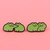 Delightful Frogs Pin Stylish Brooch Funny Brooch for Backpacks and Clothing Accessories Ideal for Kids and Adults