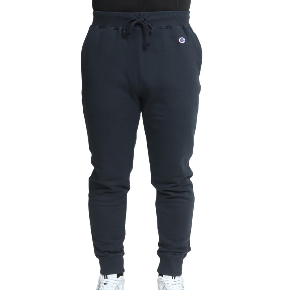 Lange Bukser Ettpunktslogo Bomull USA Marineblå 3L [Champion] C3-W201/C3-W201Z Herre