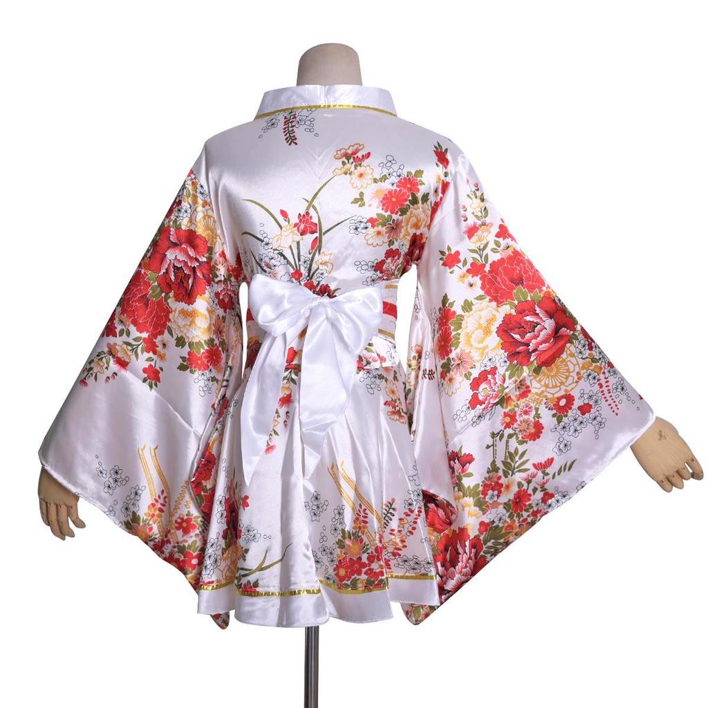 Γυναικείο Κλασικό Μοτίβο Κοντό Ιαπωνικό Κιμονό Γιουκάτα Μπουρνούζι - Στολή για Παράσταση Γκέισας